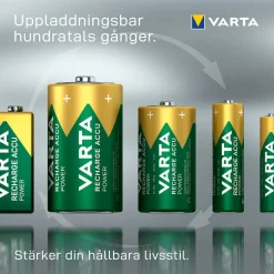 Laddningsbara Alkaliska AA 2600 mAh 4-Pack