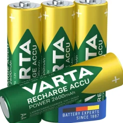 Laddningsbara Alkaliska AA 2600 mAh 4-Pack