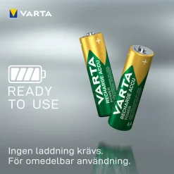 Laddningsbara Alkaliska AA 2600 mAh 4-Pack