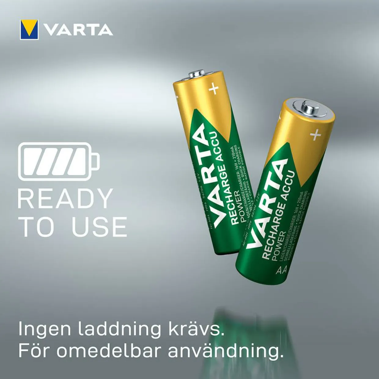 Laddningsbara Alkaliska AA 2600 mAh 4-Pack