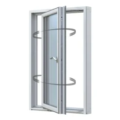 2-Luft Aluminiumbeklätt Trä 3-Glas