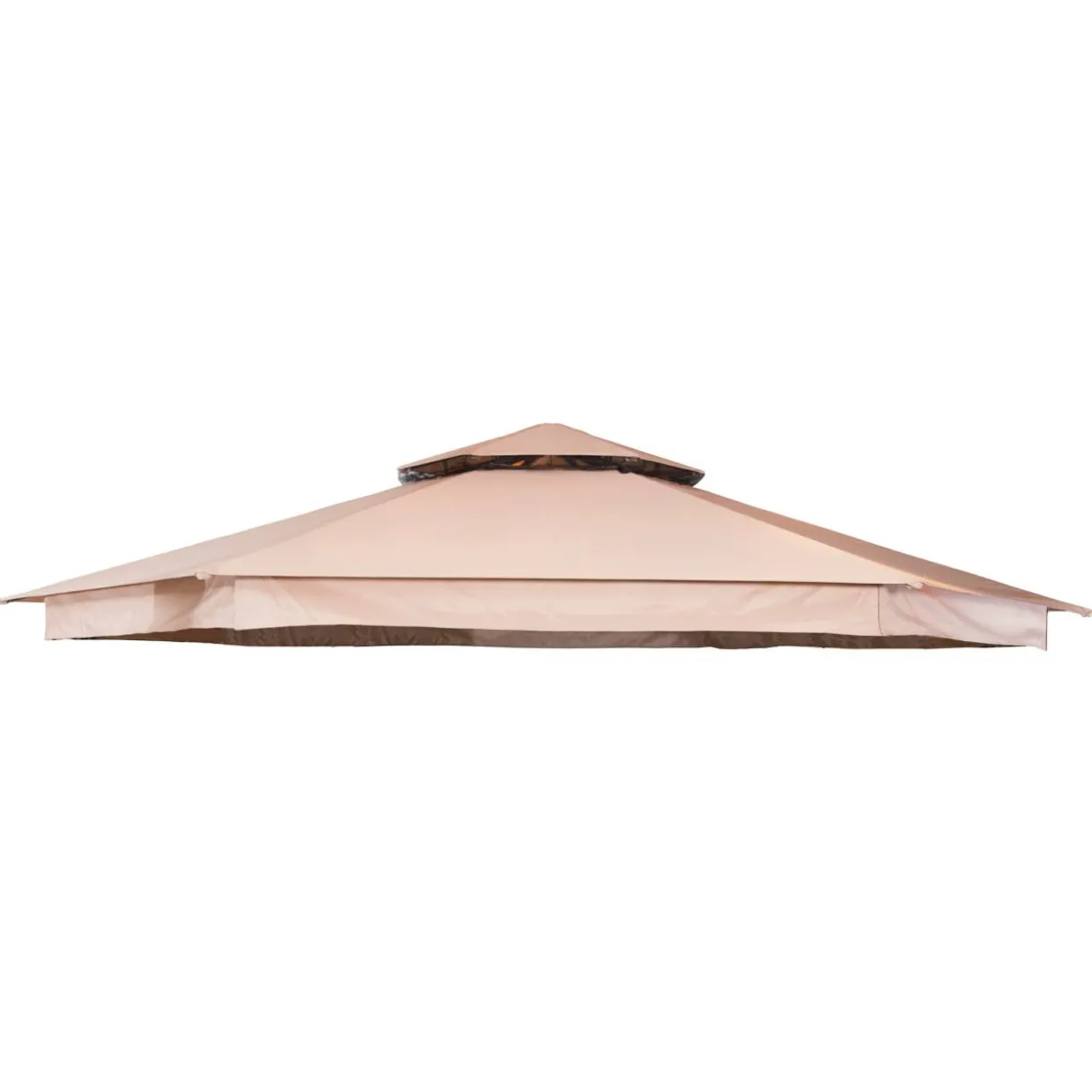 Luxor 6-kantigt Solskydd Ø400 cm Beige