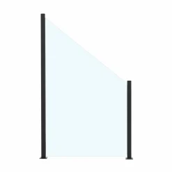 med Aluminiumskena Lutad