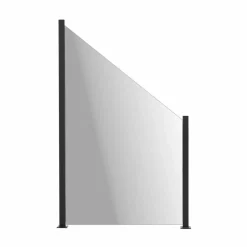 med Aluminiumskena Lutad
