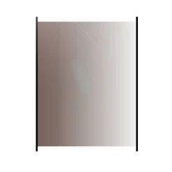 med Aluminiumskena Rökfärgat 80x100
