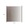 med Aluminiumskena Rökfärgat 100x100