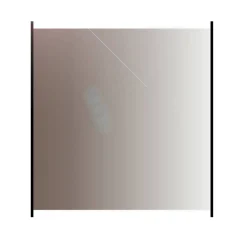 med Aluminiumskena Rökfärgat 100x100