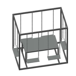 Med Bord För 6 Personer 2200x1400x2100 mm