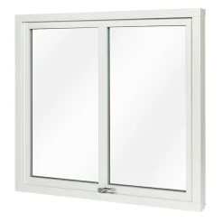 Med Mittpost 3-Glas Alumnium