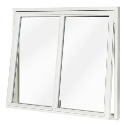 Med Mittpost 3-Glas Trä
