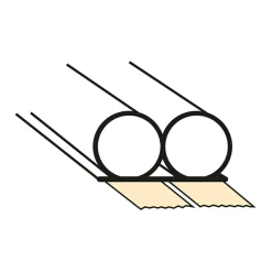 10 mm Självhäftande