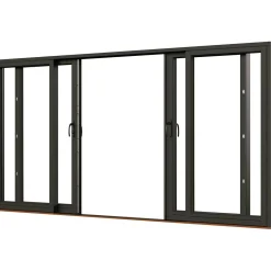 NTech Aluminium 4-Delad BlackLine Svart