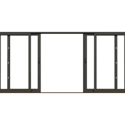 NTech Aluminium 4-Delad BlackLine Svart