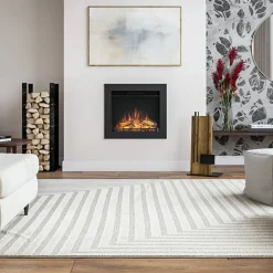 Powerflame Electric Fire Inbyggnadsbar Kamin