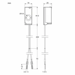 PowerTag Resi9 Flex ZigBee 1-pol + N, 63A för alla Dvärg/minibrytare Flexibel Anslutning