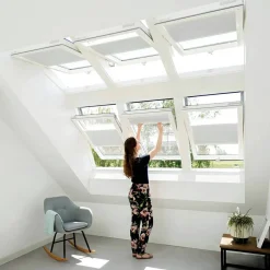 Premium Pivåhängt 3-Glas Aluminium