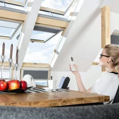 Premium Pivåhängt 2-Glas Elstyrt Aluminium