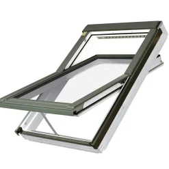 Premium Pivåhängt 2-Glas Elstyrt Aluminium