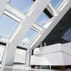 Premium Pivåhängt 2-Glas Elstyrt Aluminium