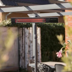 RD-DARK-25S Terrassvärmare, Stående Design i Svart, 2500 W
