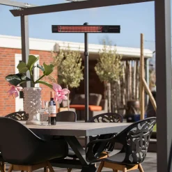 RD-DARK-25S Terrassvärmare, Stående Design i Svart, 2500 W
