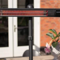 RD-DARK-25S Terrassvärmare, Stående Design i Svart, 2500 W