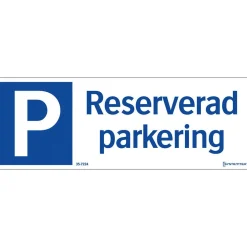 Reserverad Parkering 297x105 mm