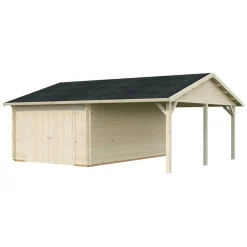 Roger med Carport 36,5 m2 och Slagport