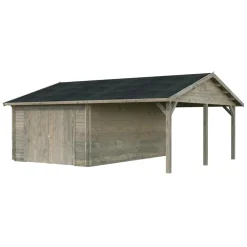 Roger med Carport 36,5 m2 och Slagport