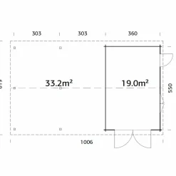 Roger med Carport 53,1 m2 och Slagport