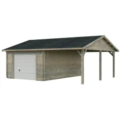Roger med Carport 36,5 m2 och Takskjutport