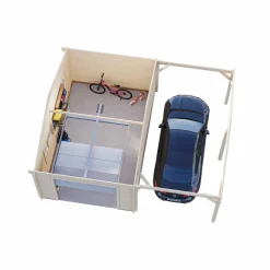 Roger med Carport 36,5 m2 och Takskjutport