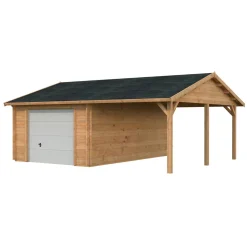 Roger med Carport 36,5 m2 och Takskjutport