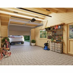 Roger med Carport 36,5 m2 och Takskjutport