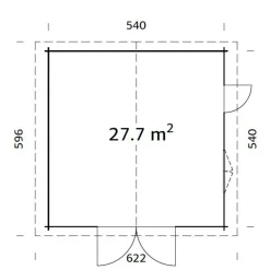 Roger med Garagedörr 29,2 m2