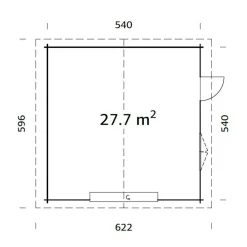 Roger med Garageport 29,2 m2