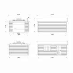 Roger 19,0 m2 med Takskjutport