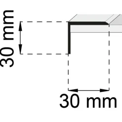 SA14 Mattsvart 30x30 mm