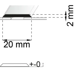 SA25 RF 100 cm 20 mm SB