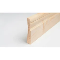 Sockel nr 6 Piteå furu vit 15x95 mm