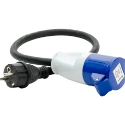 Stickpropp Schuko 230V till Skarvuttag 216-6 CEE