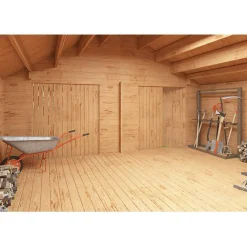 S16 Timmergarage Fasta Vägg 16 m2