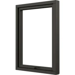 Svanenmärkt NTech 3-Glas Aluminium BlackLine Svart