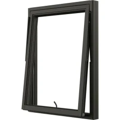 Svanenmärkt NTech 3-Glas Aluminium BlackLine Svart