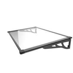 Svart Aluminium Polykarbonat 120x90 cm