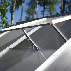 Svart Aluminiumstomme med Skjutdörr & Öppningsbara Polykarbonatfönster, 8,2 m²