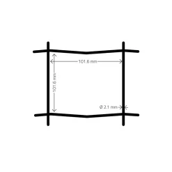 Svart 20x0,6 m Med Maskor 10x10 cm