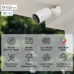 Tapo C410 Smart Wire-Free Indoor/Outdoor