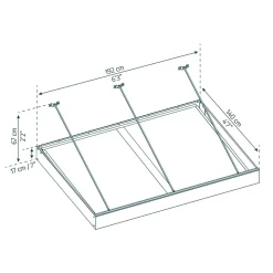 Taurus Klar Silver 0,9 X 1,5 m