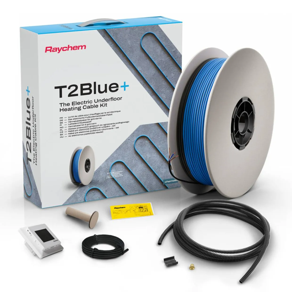 T2Blå+12 med Senz-WiFi Termostat